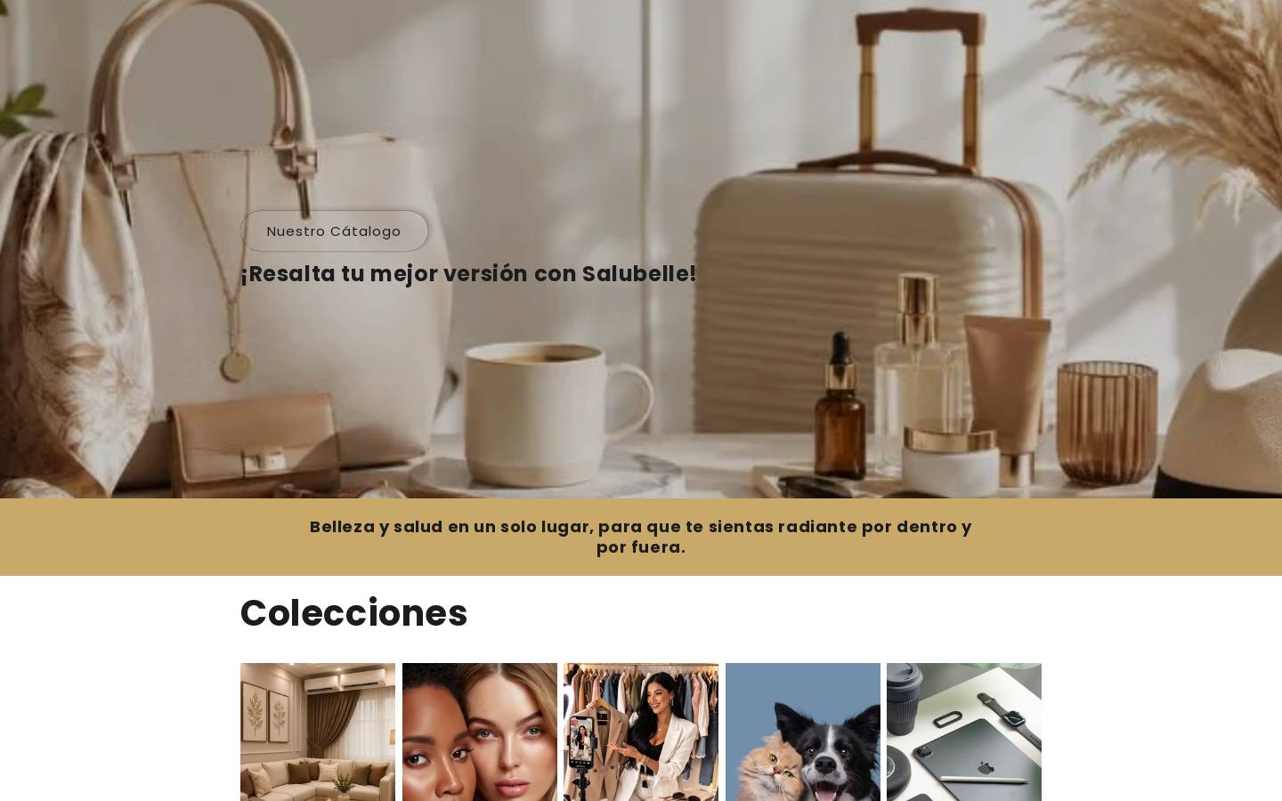 salubelle.store homepage screenshot