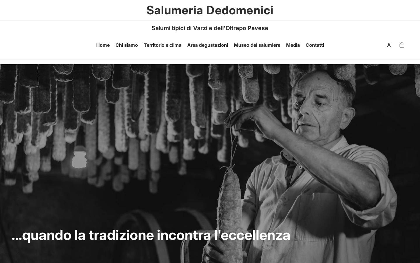 salumidedomenici.com homepage screenshot