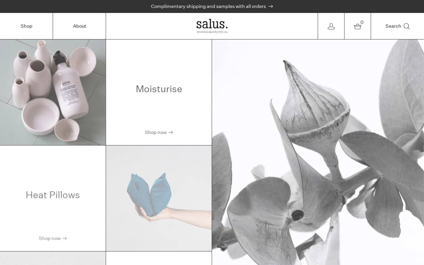 salusbody.com.au homepage screenshot