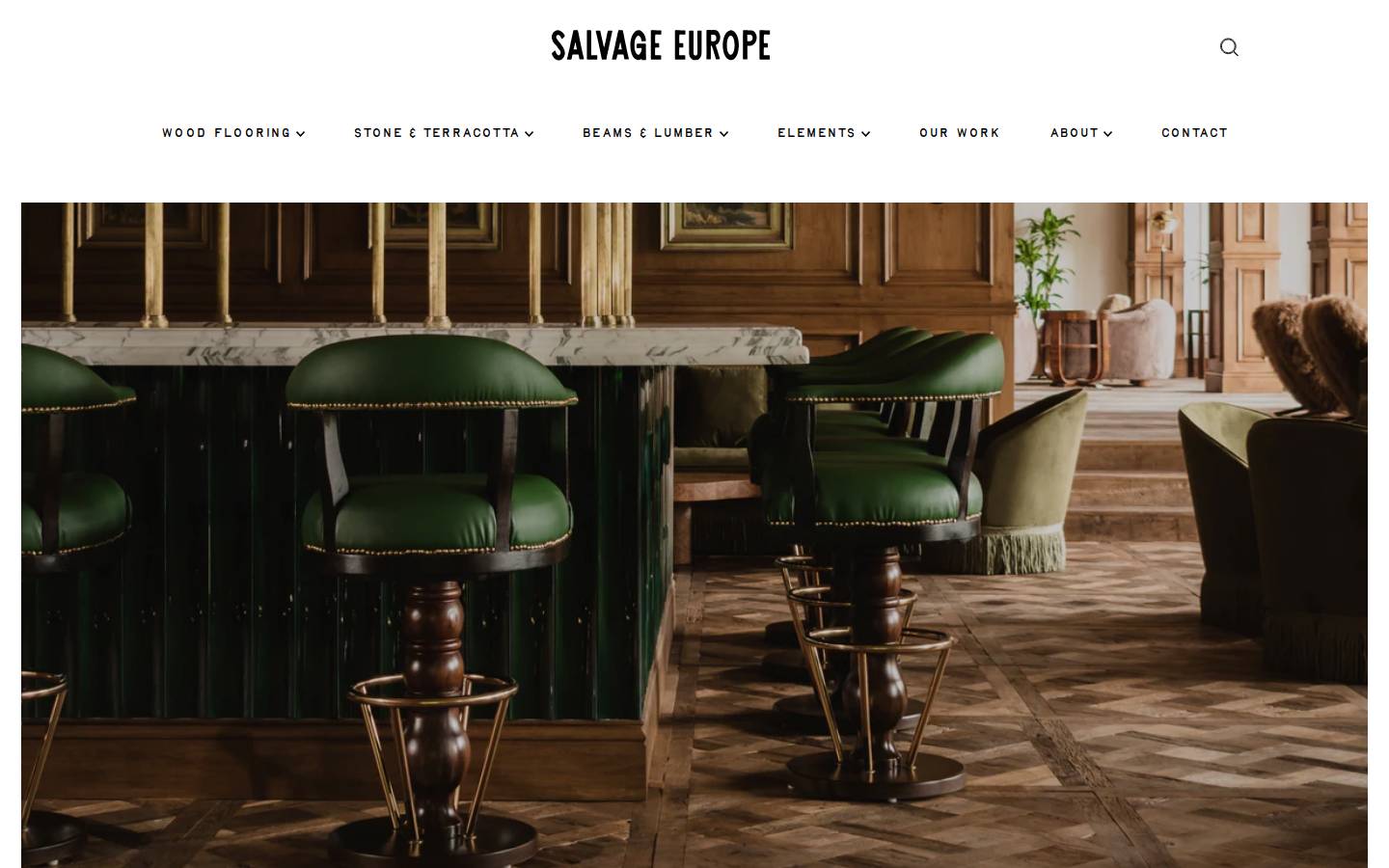 salvageeurope.com homepage screenshot