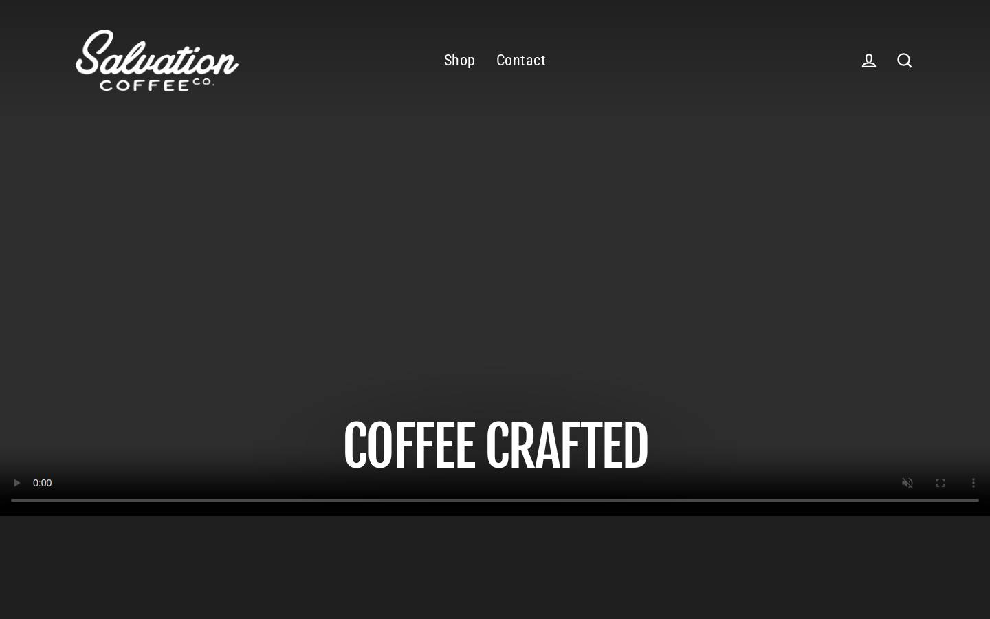 salvationcoffeecompany.com homepage screenshot