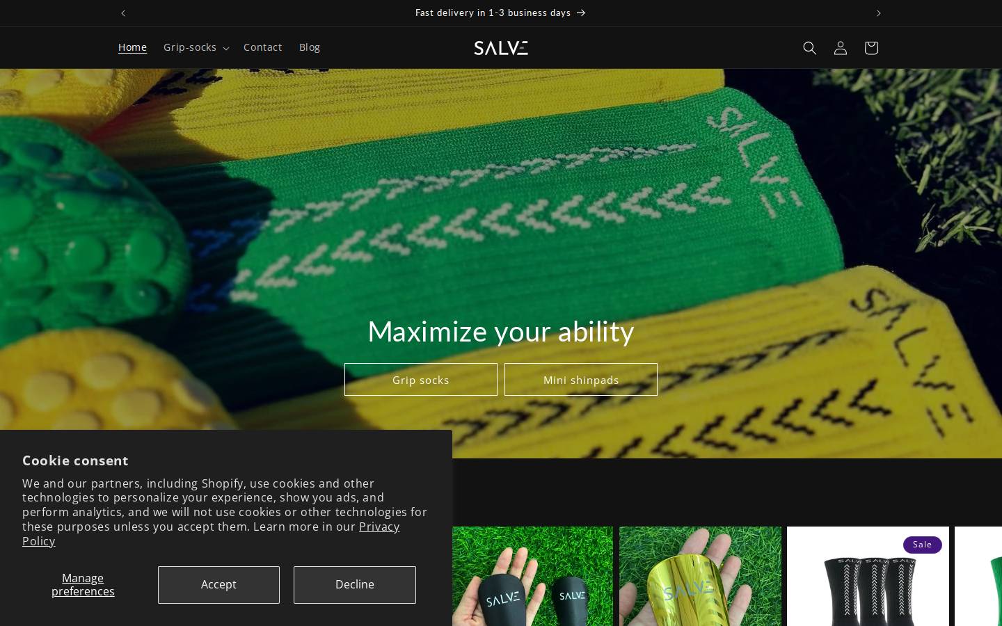 salvesports.com homepage screenshot