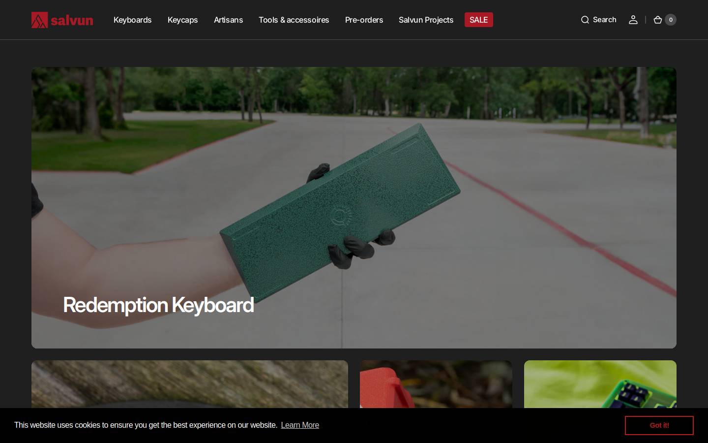 salvun.com homepage screenshot