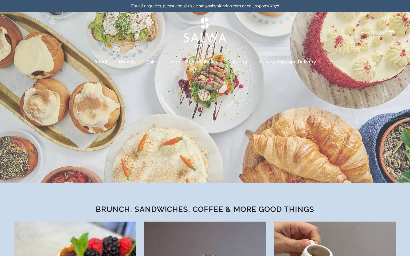 salwalondon.com homepage screenshot