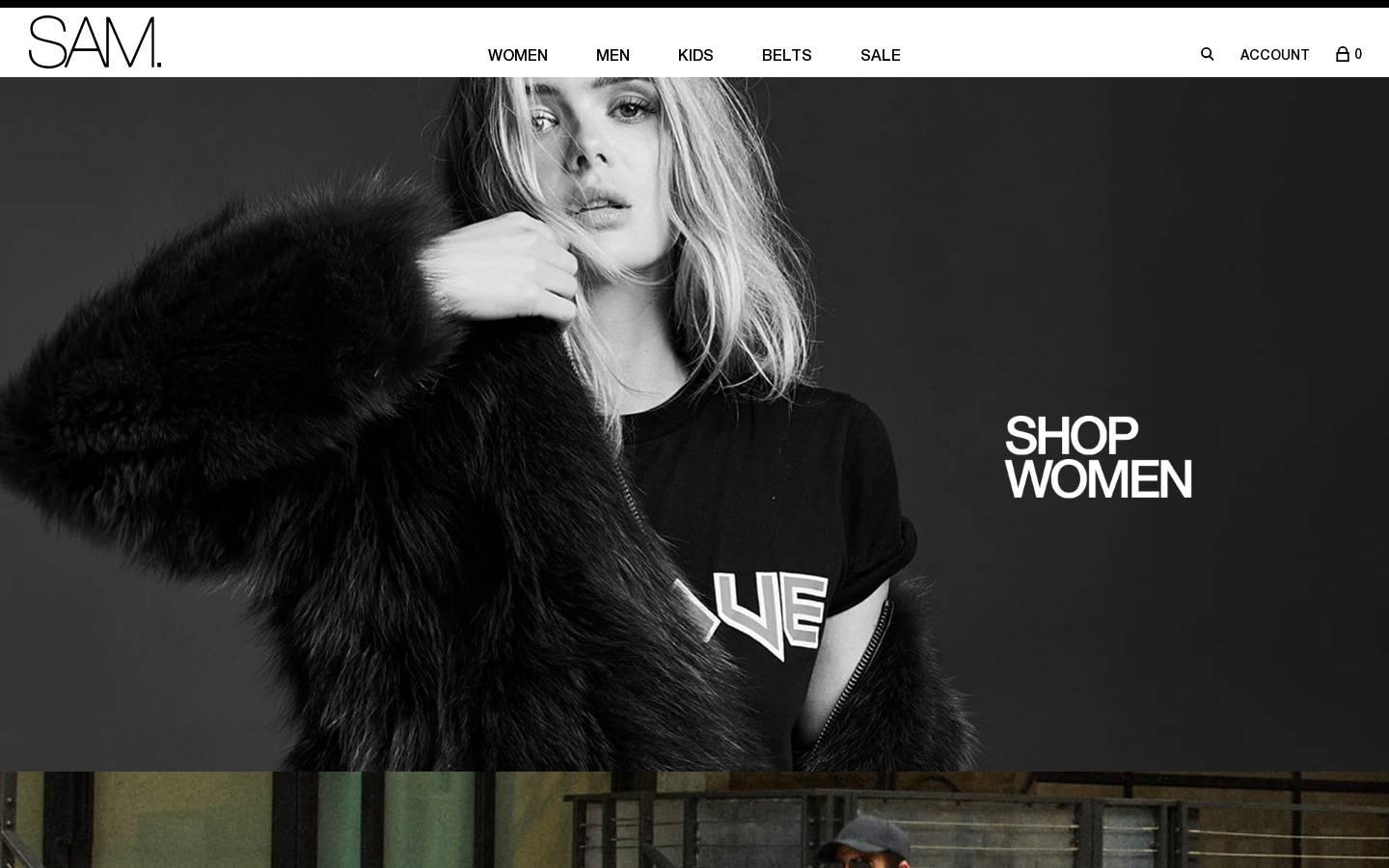 sam-nyc.com homepage screenshot