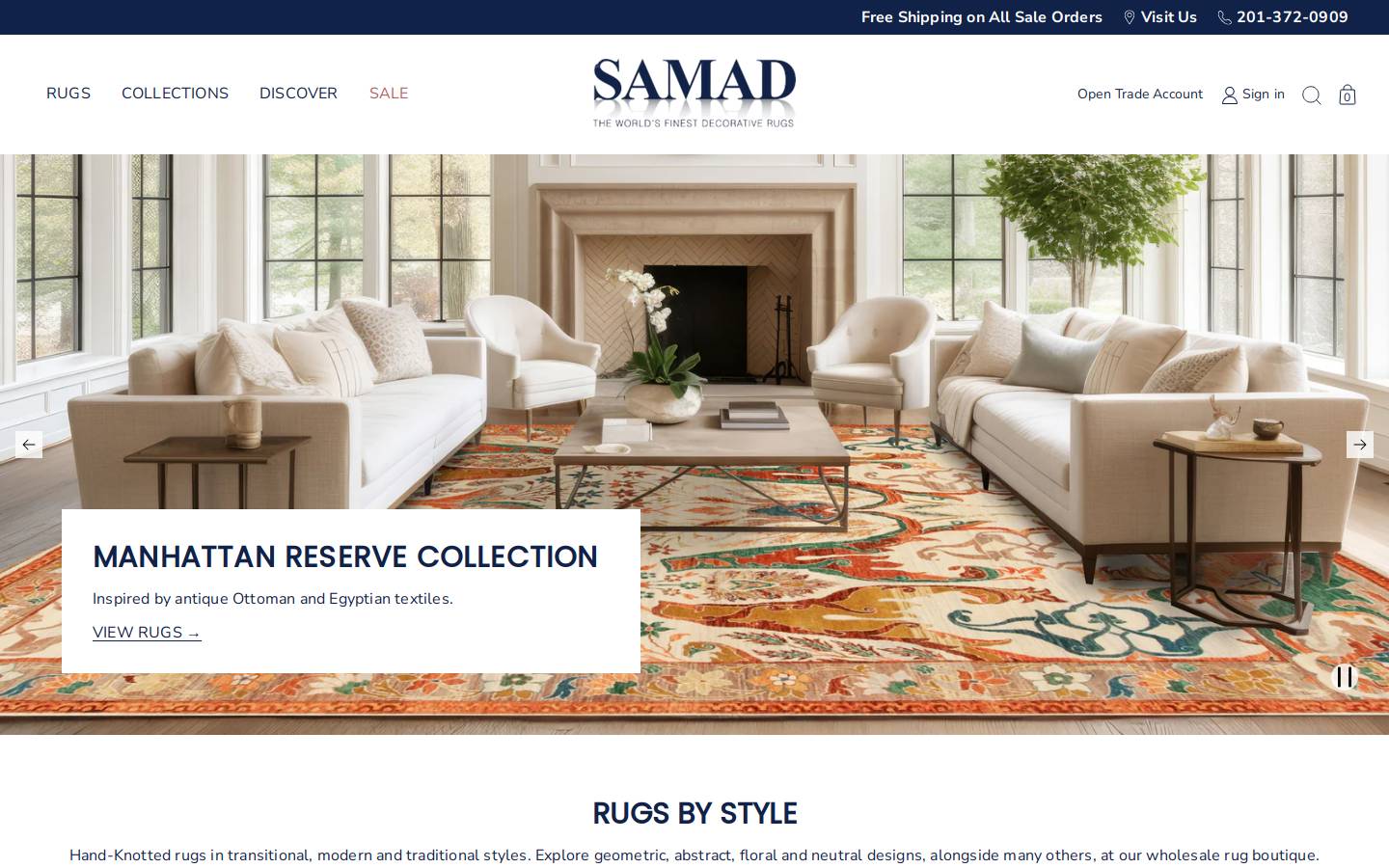 samad.com homepage screenshot