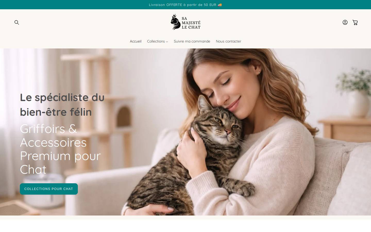Samajestelechat homepage screenshot