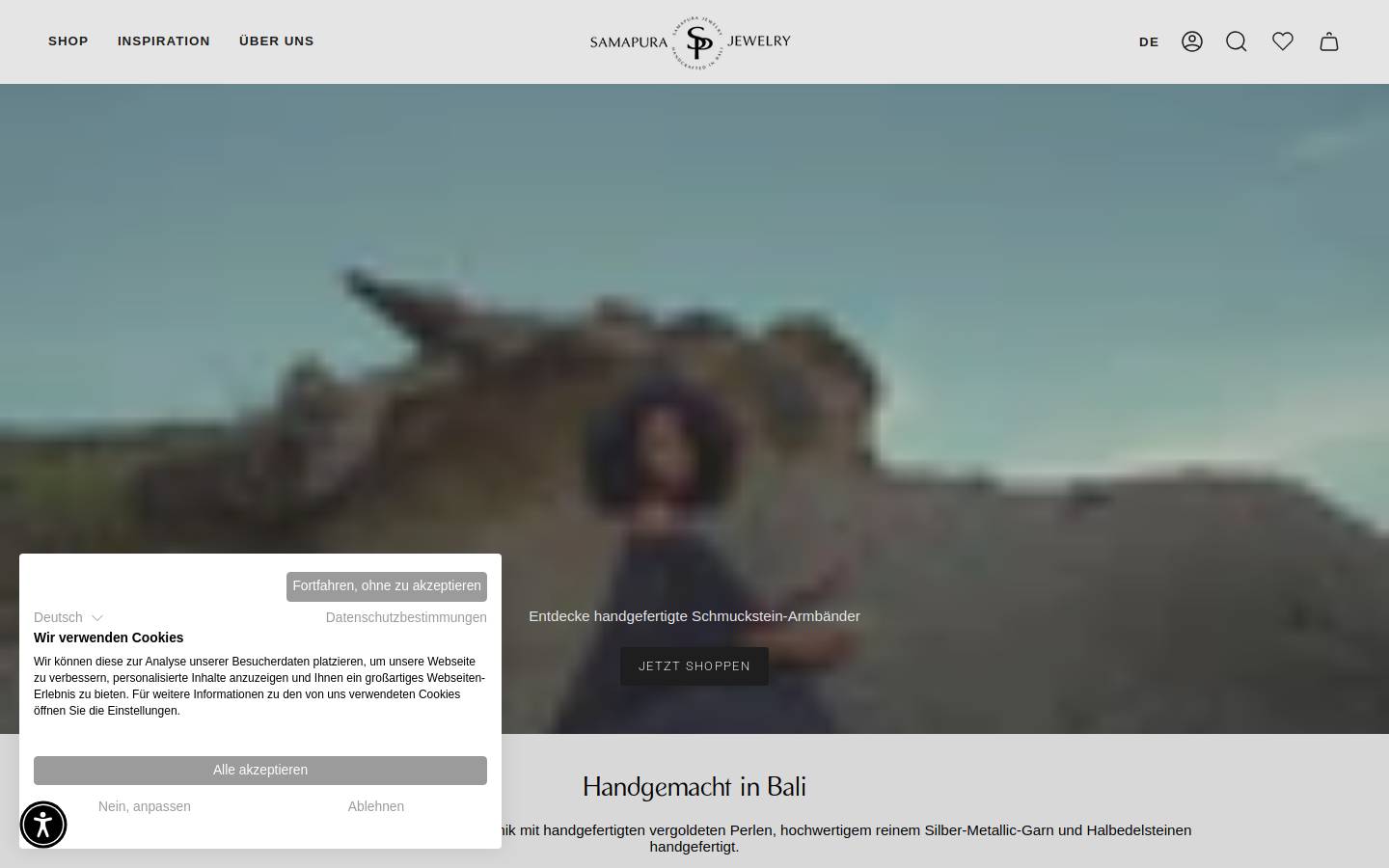 samapura.de homepage screenshot