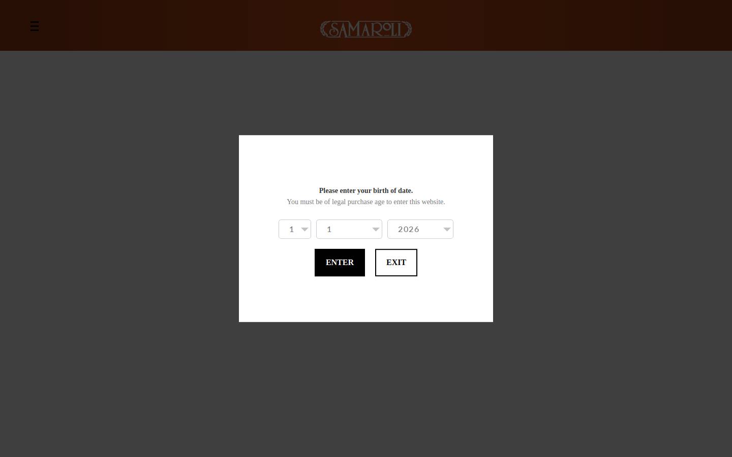 samaroli.it homepage screenshot