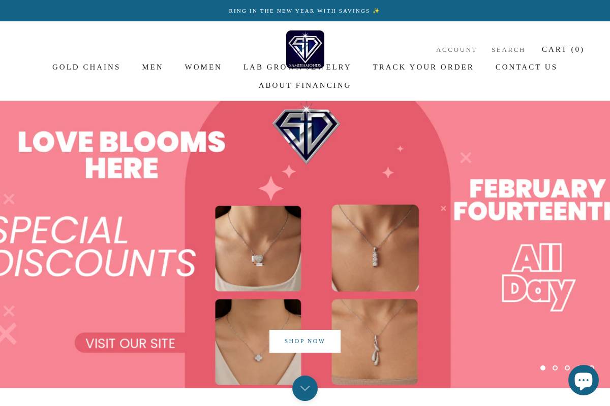 samdiamondsny.com homepage screenshot
