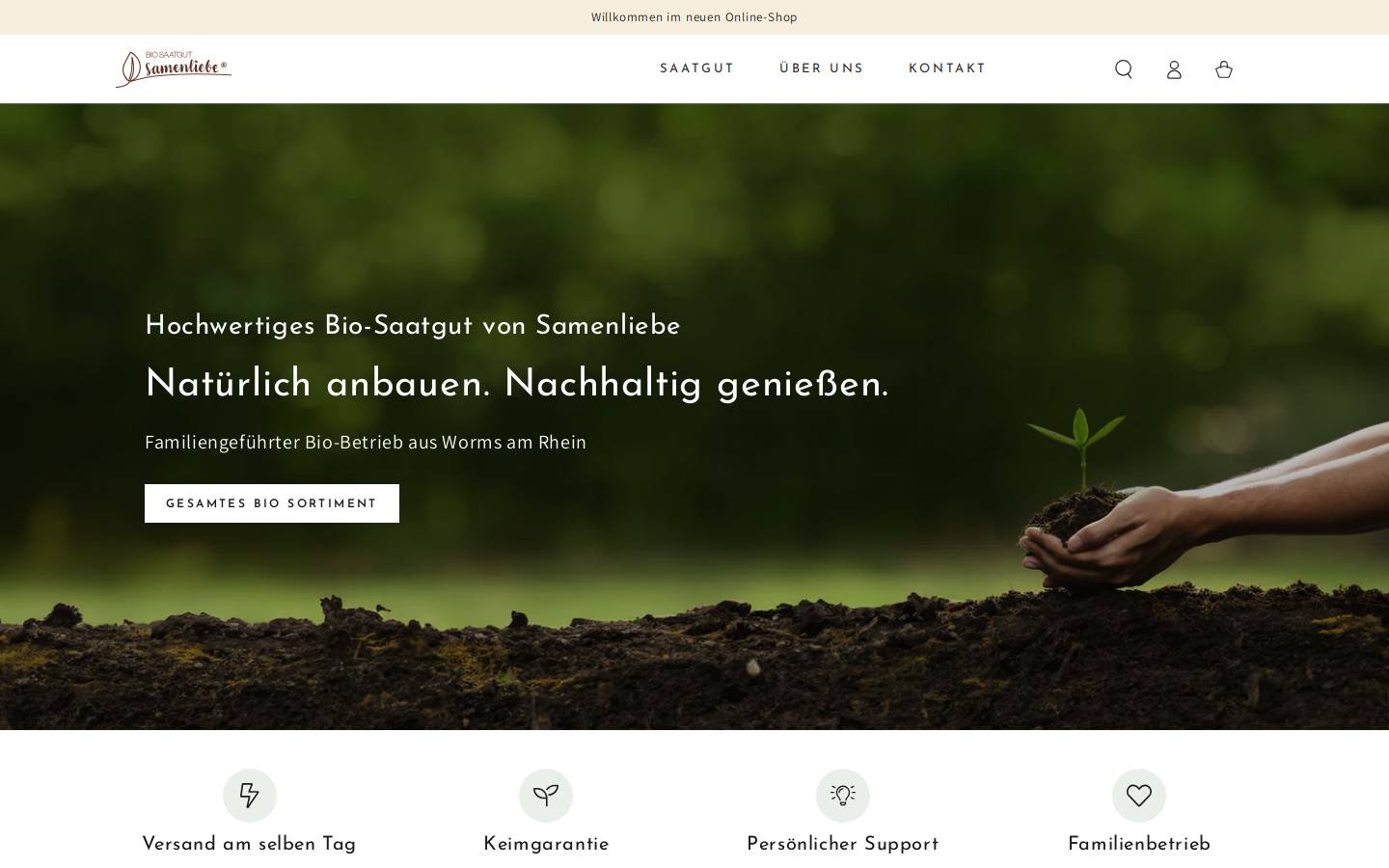 samenliebe.de homepage screenshot