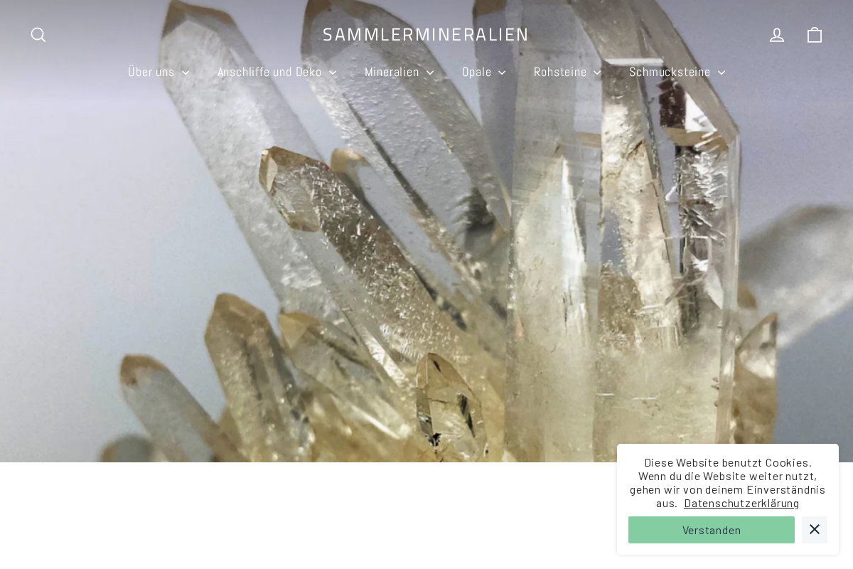 Sammlermineralien homepage screenshot