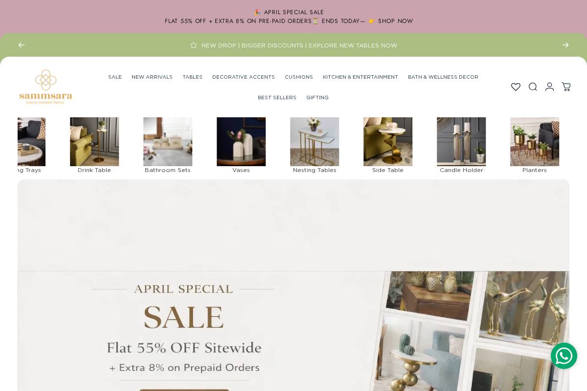 sammsara.com homepage screenshot