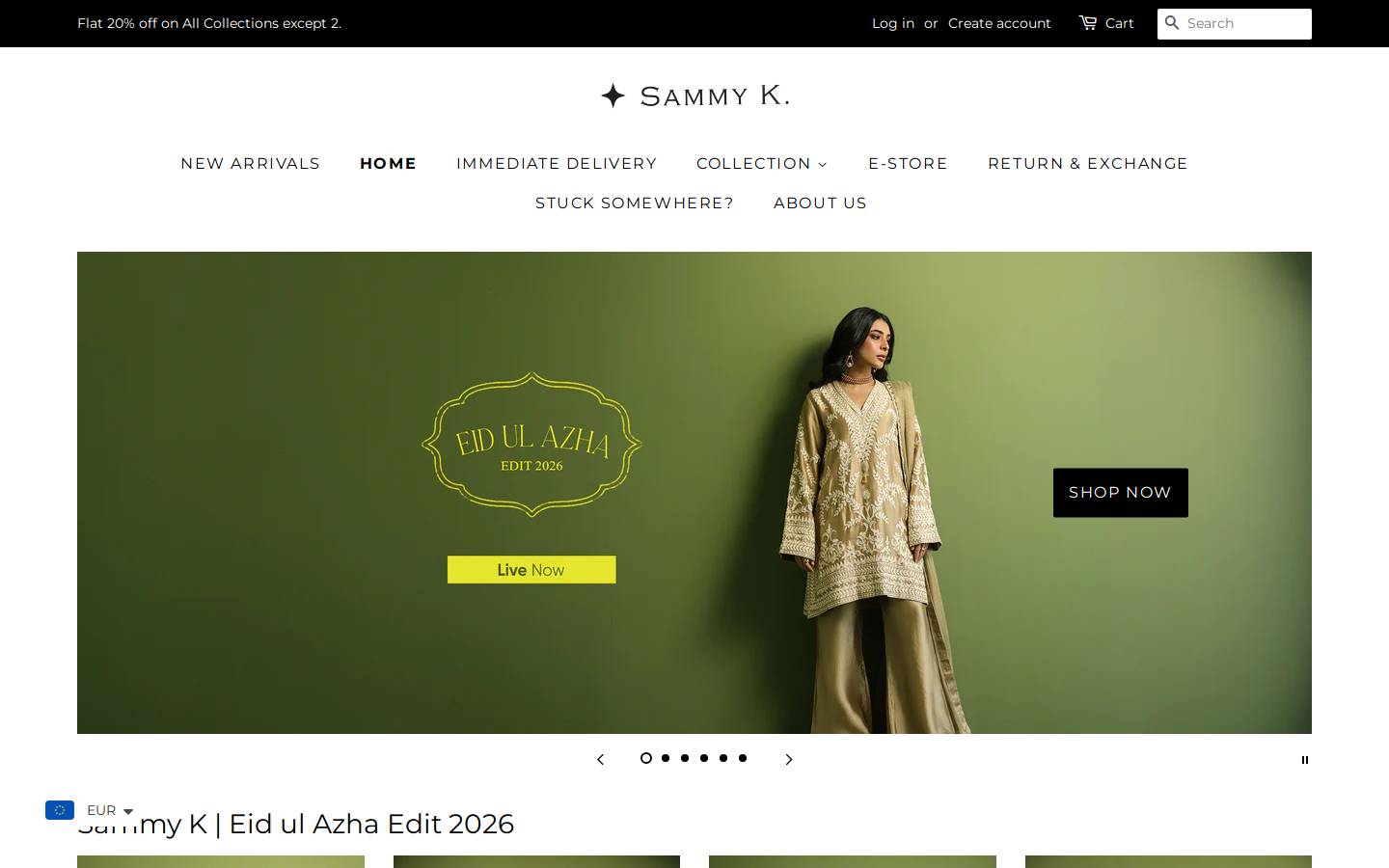 sammykdesign.com homepage screenshot