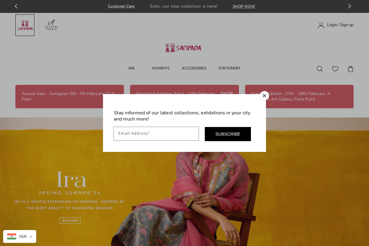 Sampada homepage screenshot