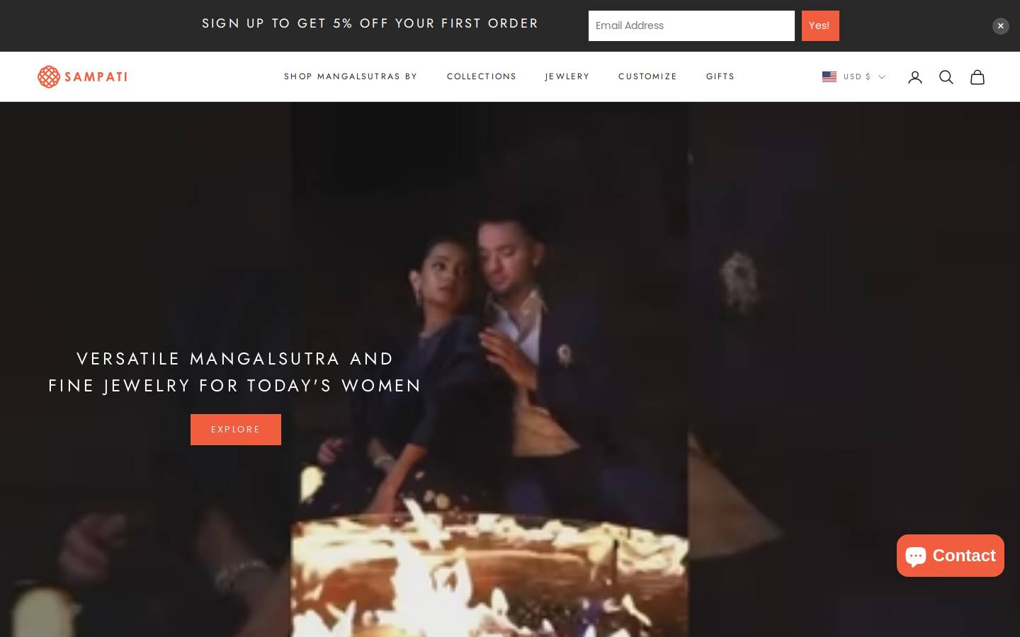 sampati.com homepage screenshot