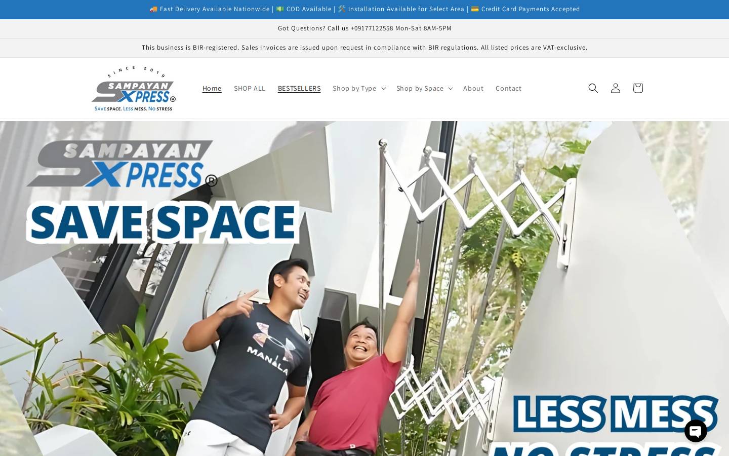 sampayanxpress.com homepage screenshot