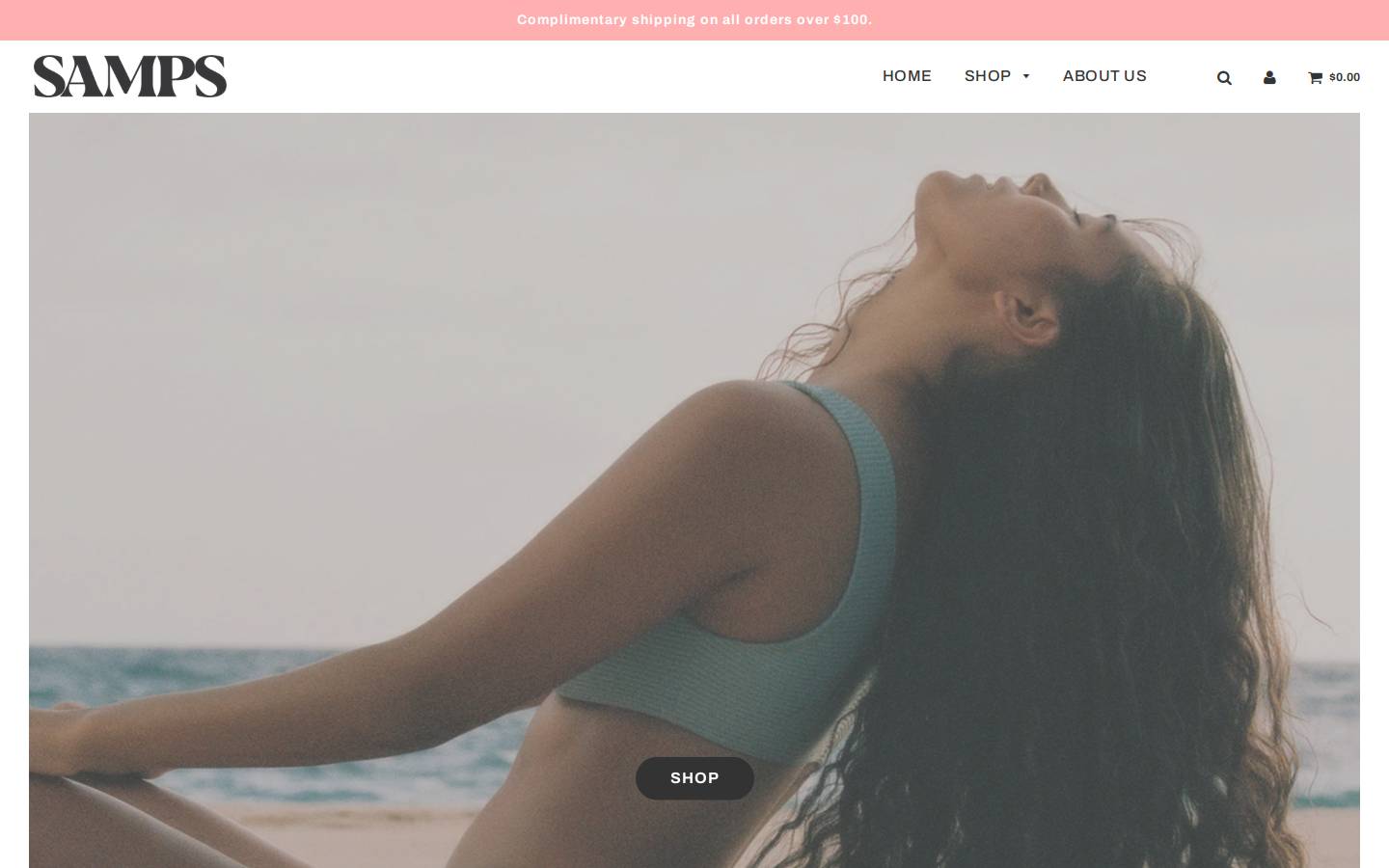 sampsbrand.com homepage screenshot