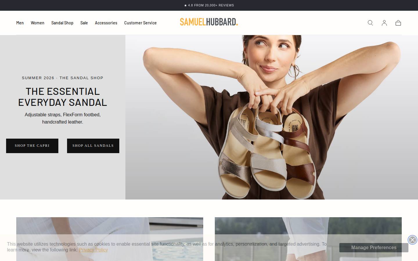 samuelhubbard.com homepage screenshot