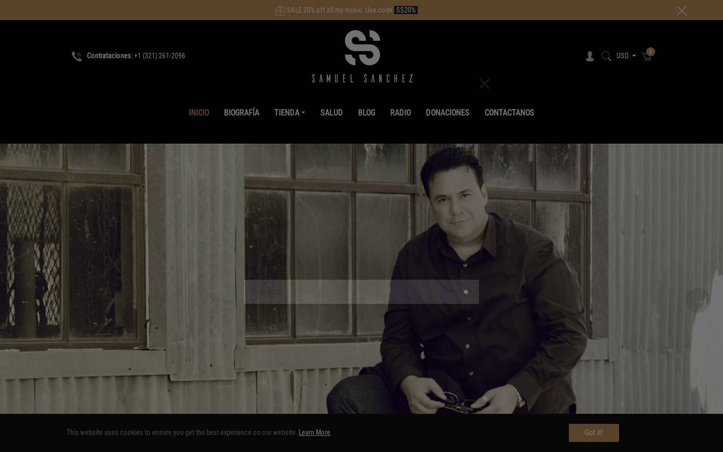 samuelsanchez.org homepage screenshot