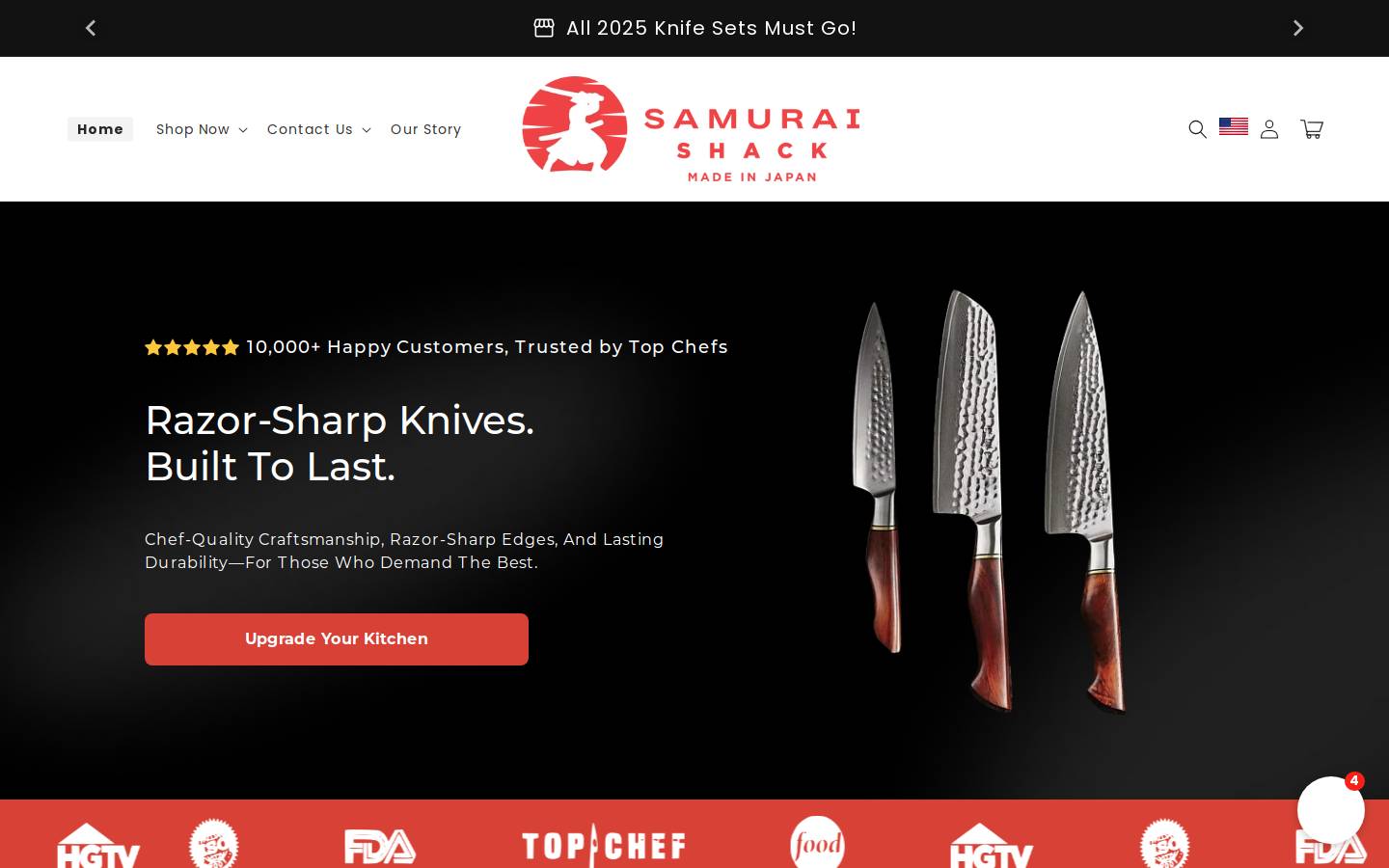 samuraishack.com homepage screenshot