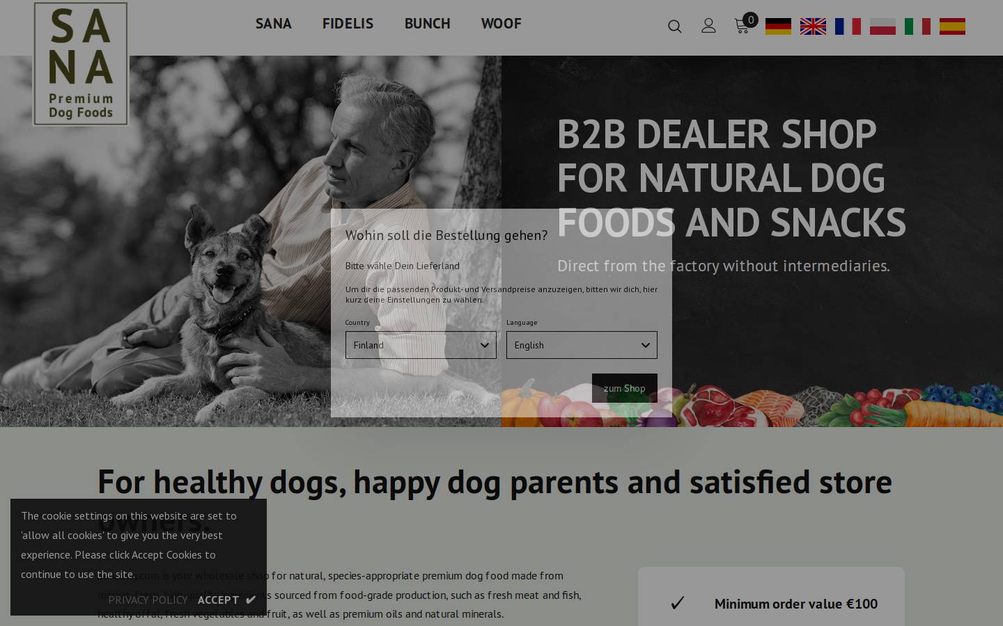 sanadog.info homepage screenshot