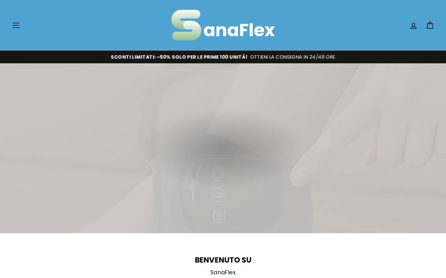 sanaflex.org homepage screenshot