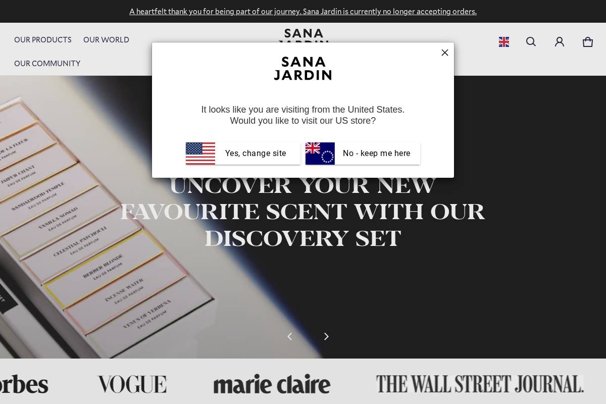 sanajardin.com homepage screenshot