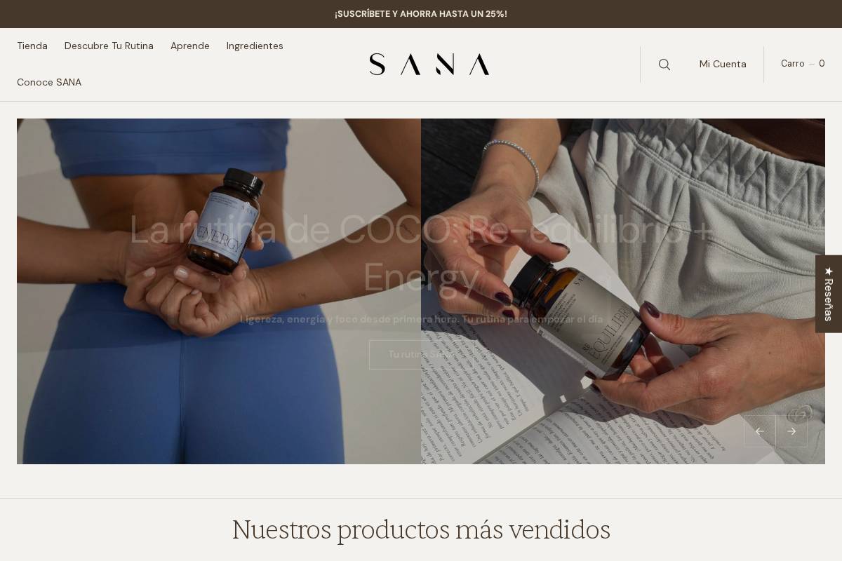 sananutrients.com homepage screenshot