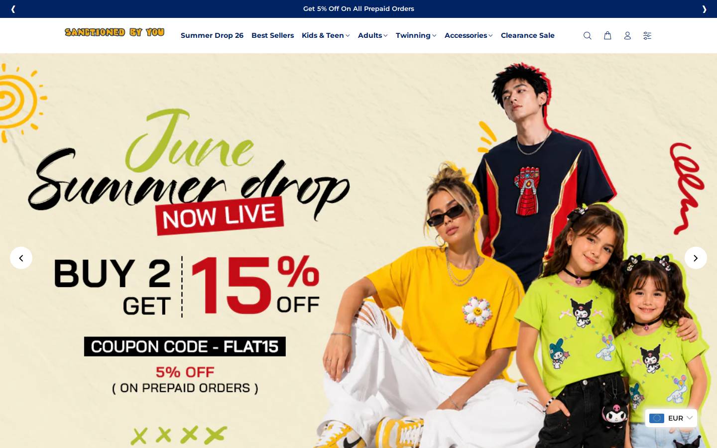sanctionedbyou.com homepage screenshot