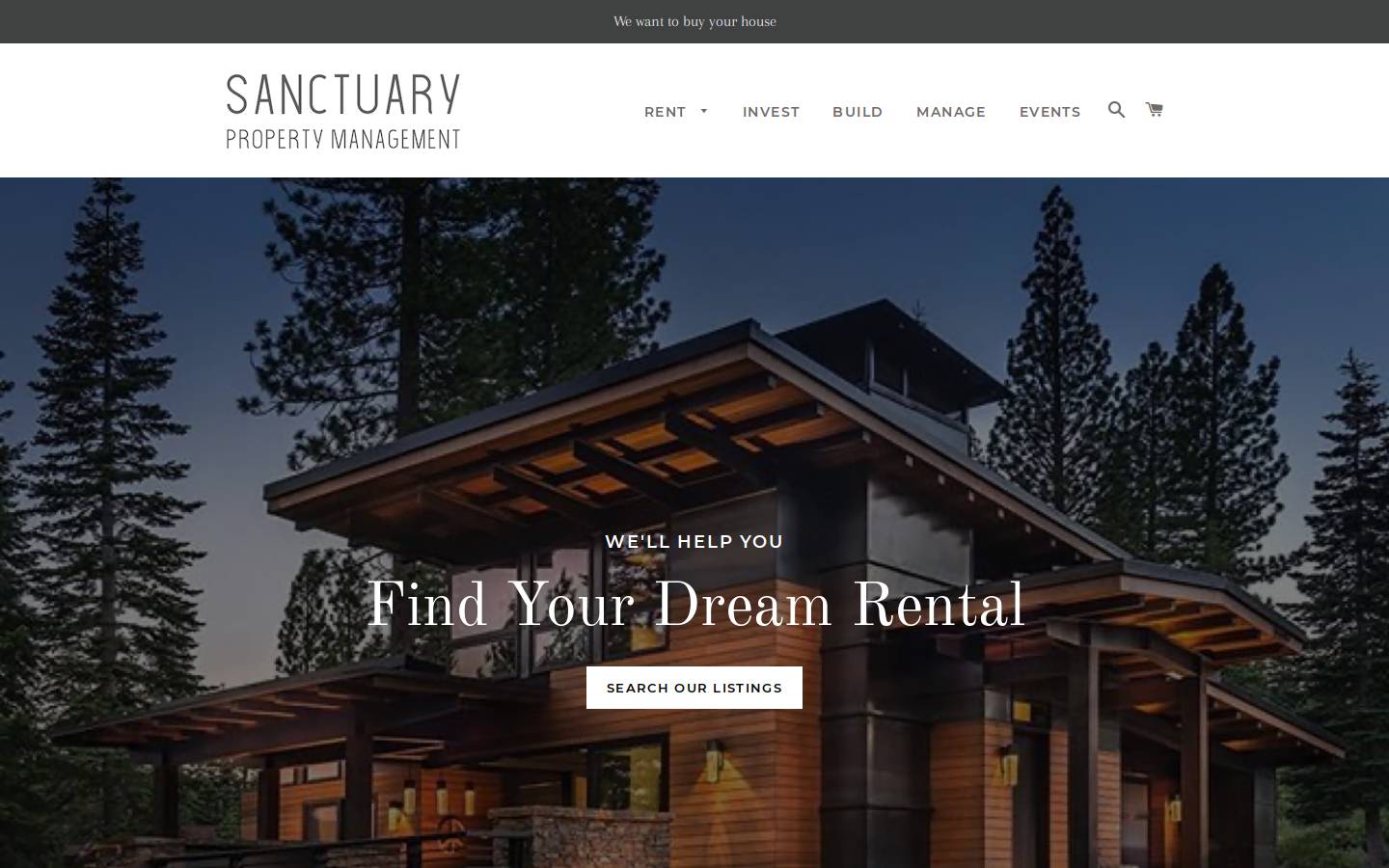 sanctuary-property.com homepage screenshot