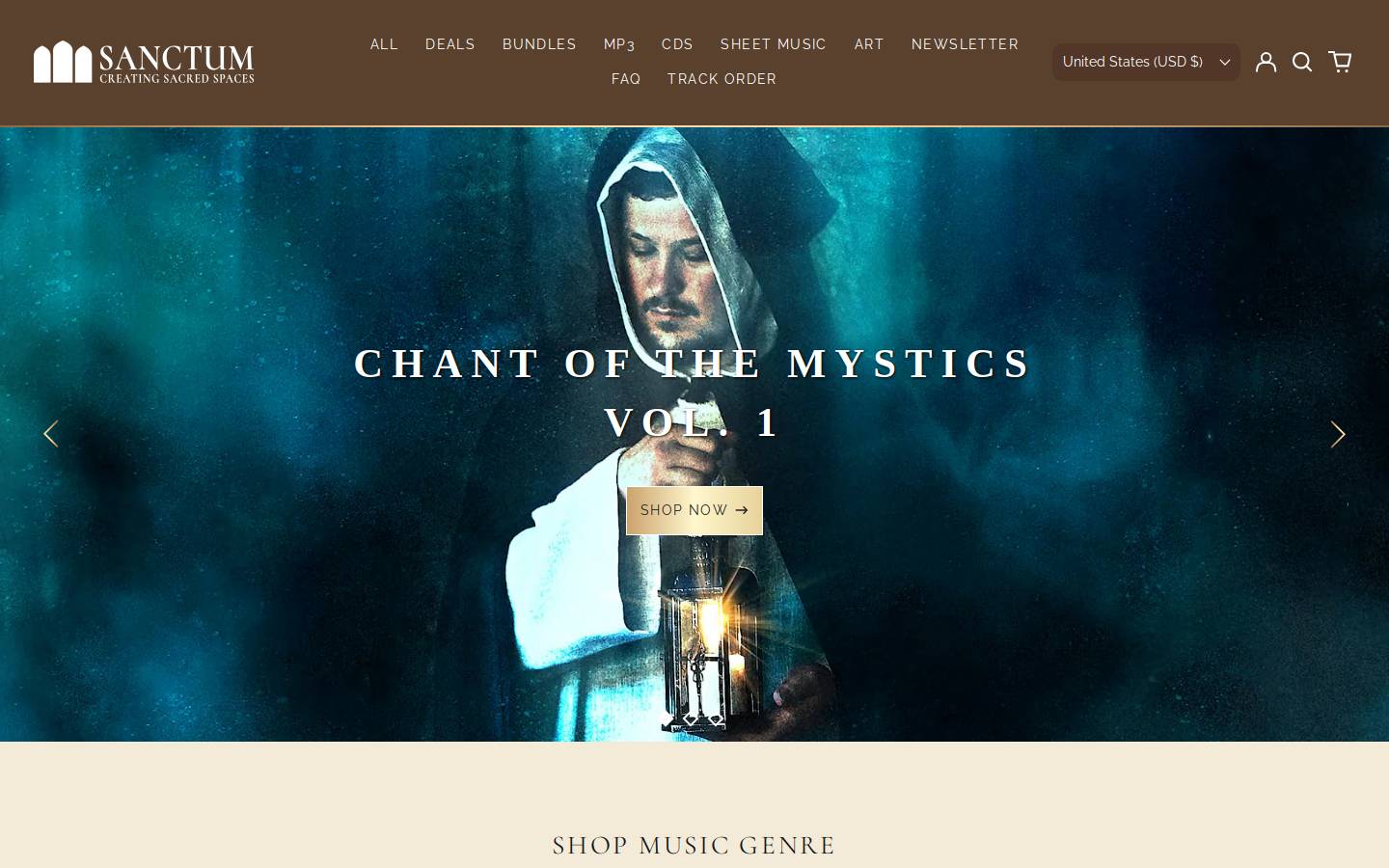 sanctumspace.com homepage screenshot