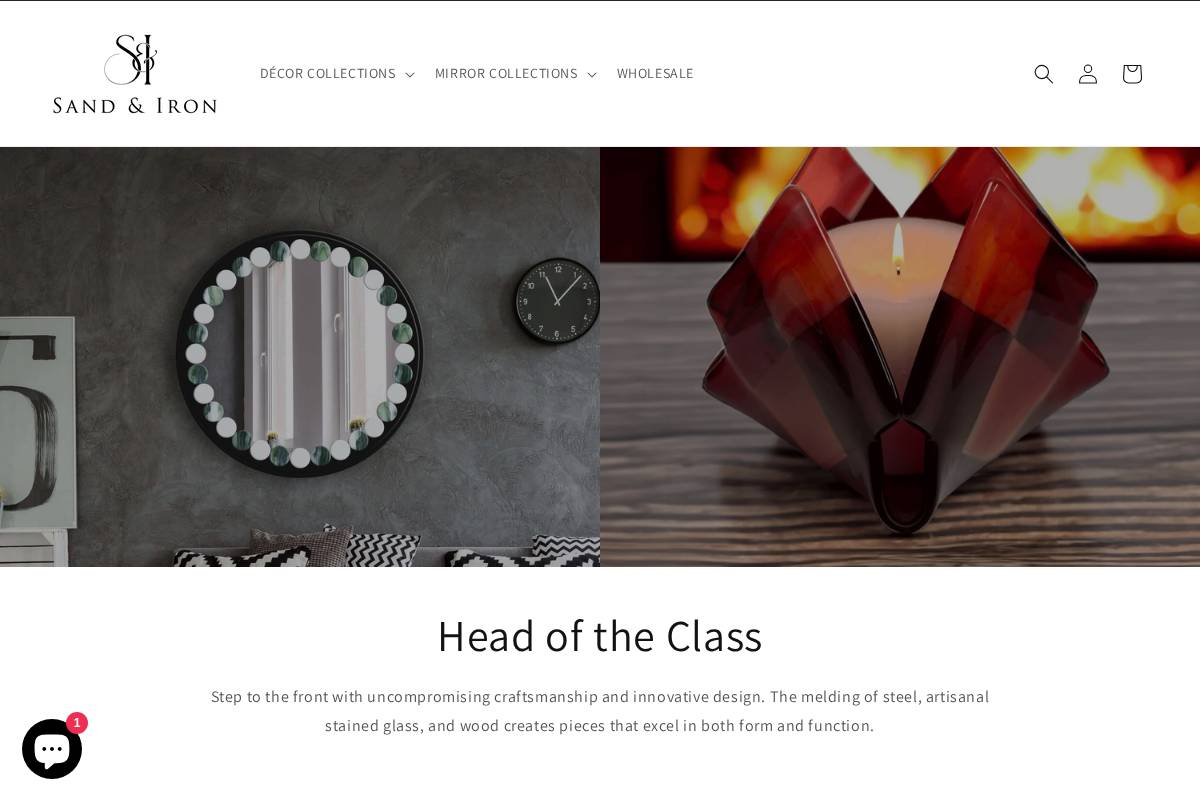 sandandiron.com homepage screenshot