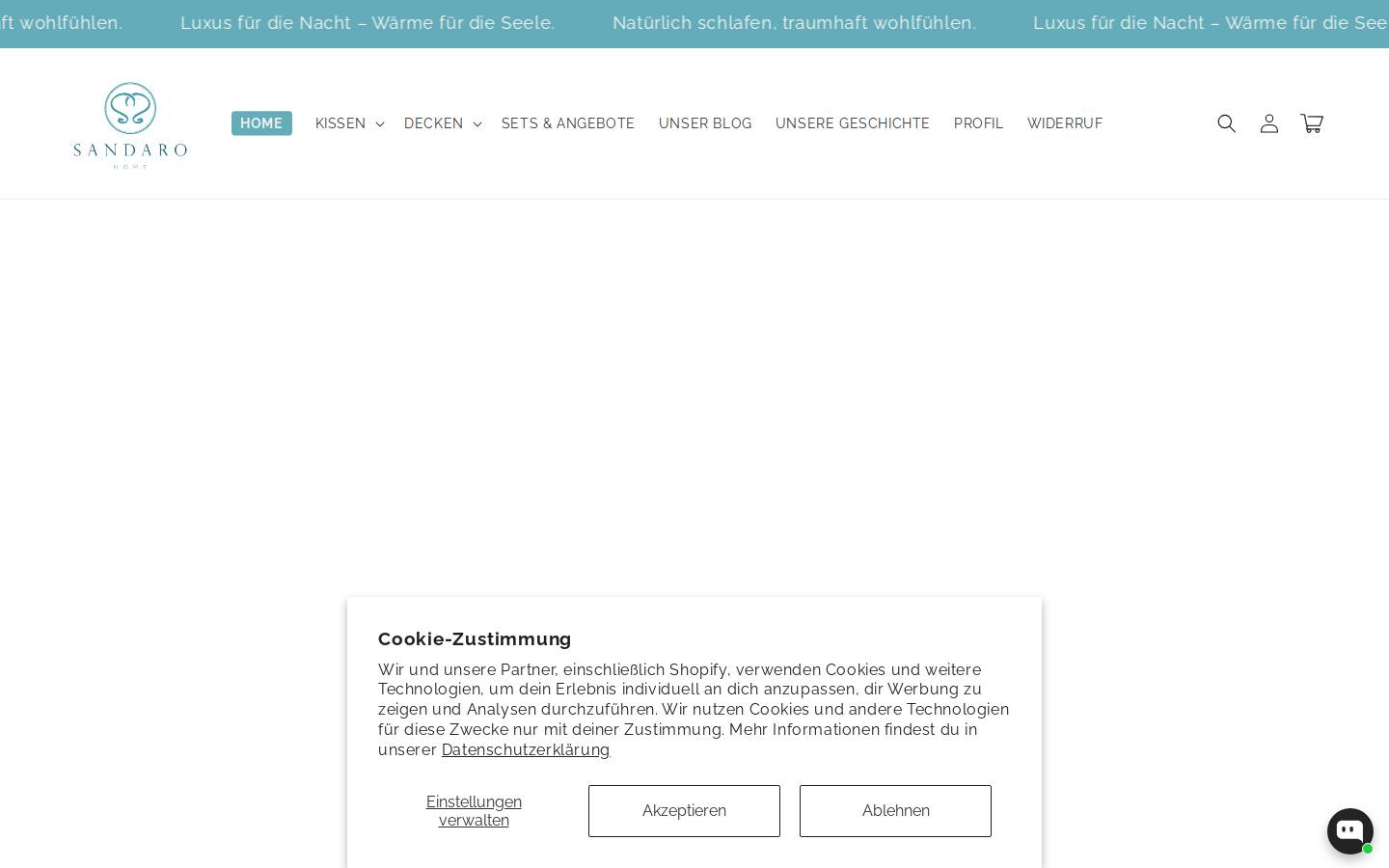 sandaro-home.de homepage screenshot