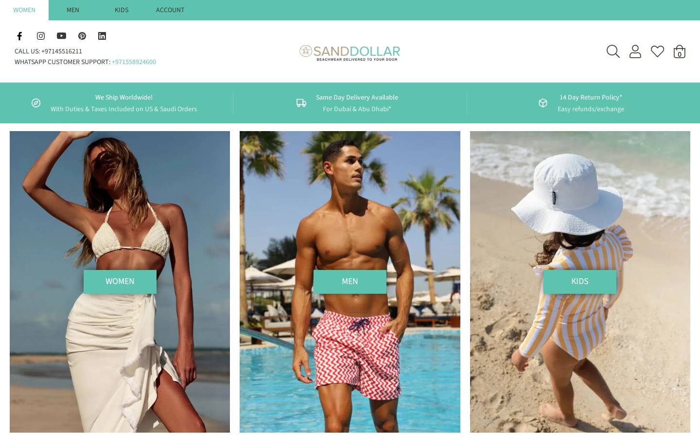 sanddollarabudhabi.com homepage screenshot