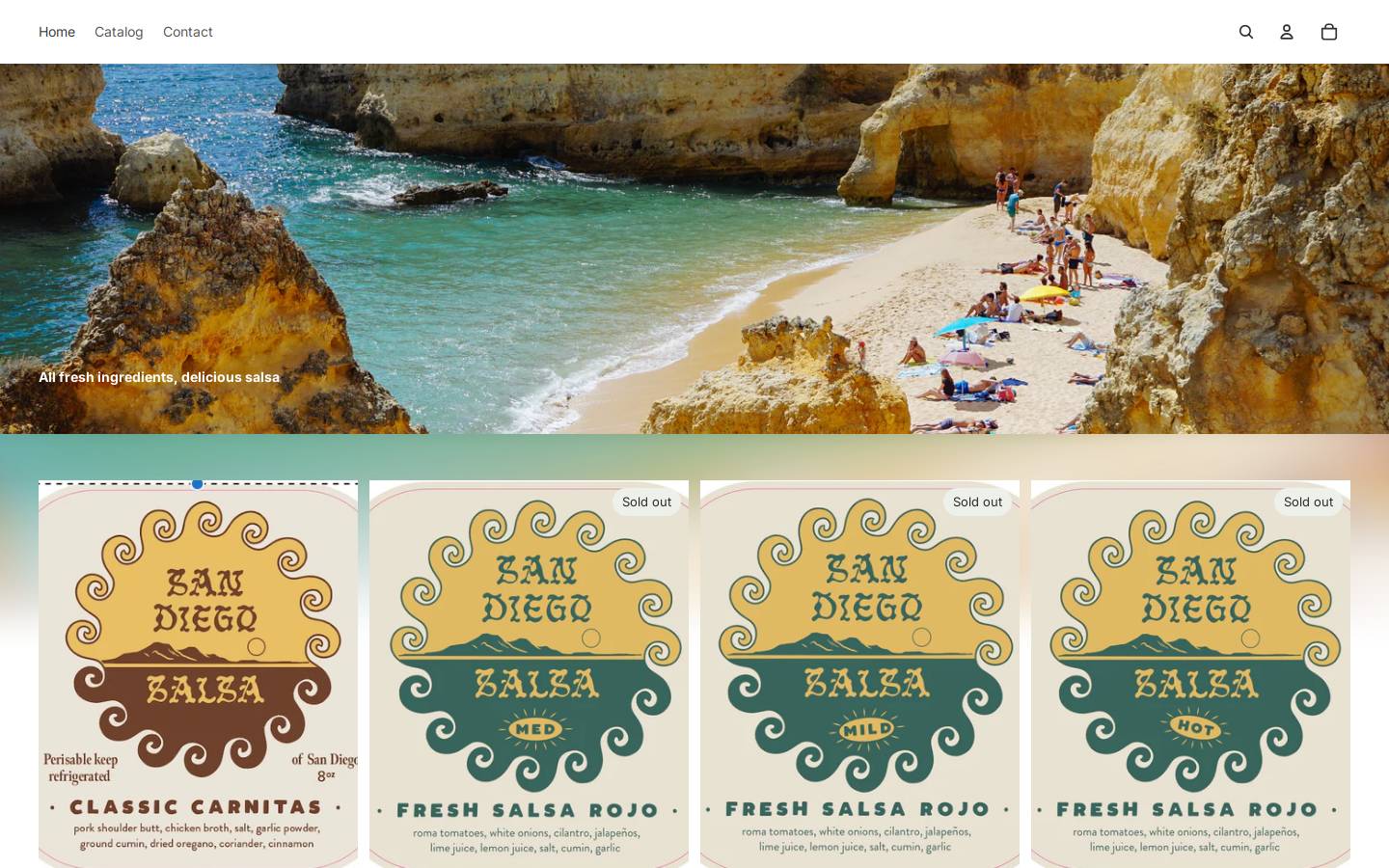 sandiego-salsa.com homepage screenshot