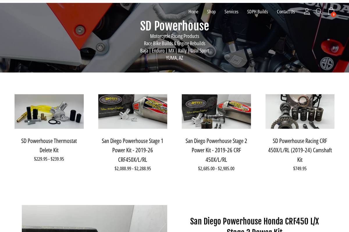 sandiegopowerhouse.com homepage screenshot