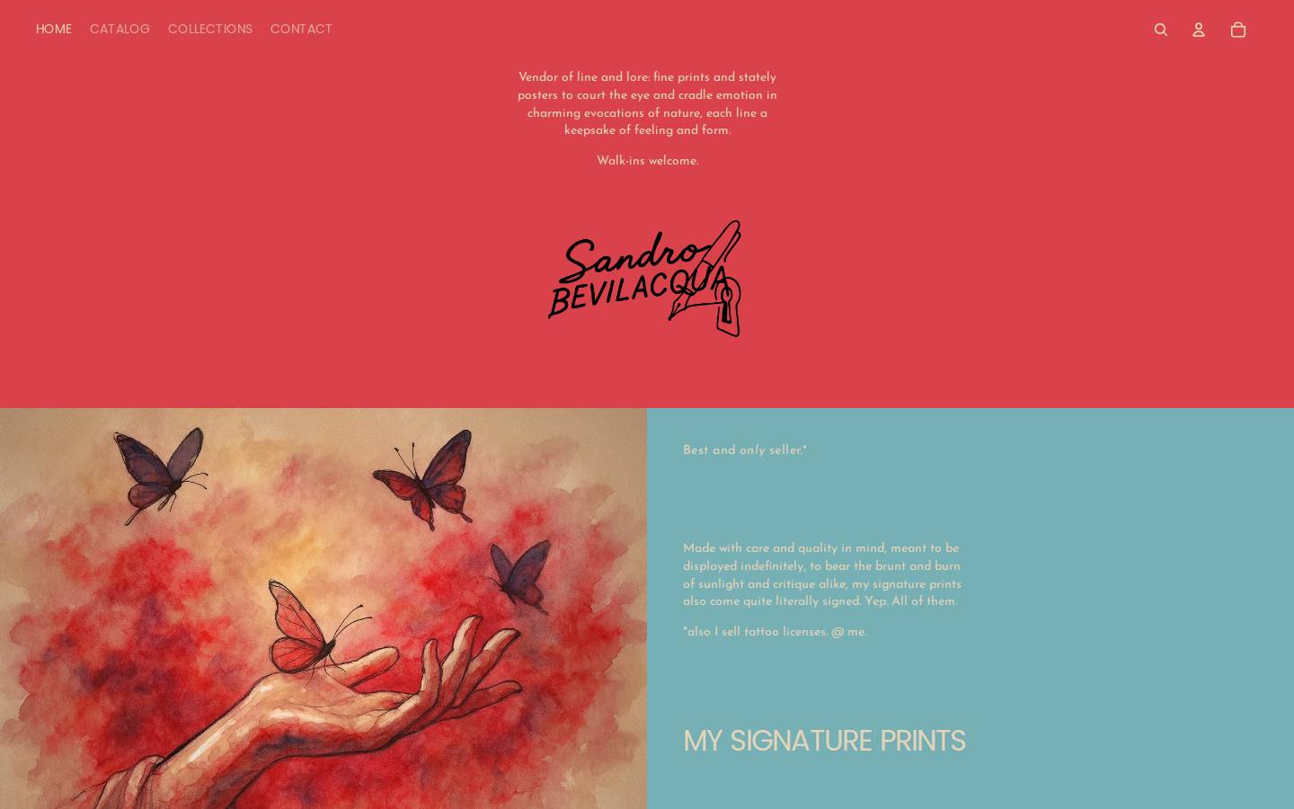 sandrobevilacqua.com homepage screenshot