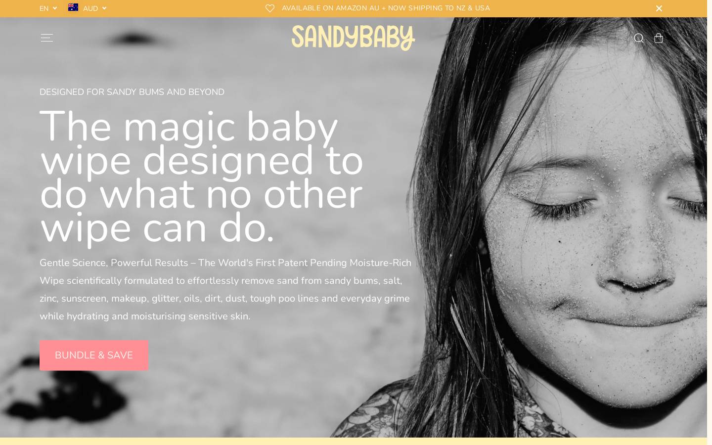sandybaby.com homepage screenshot