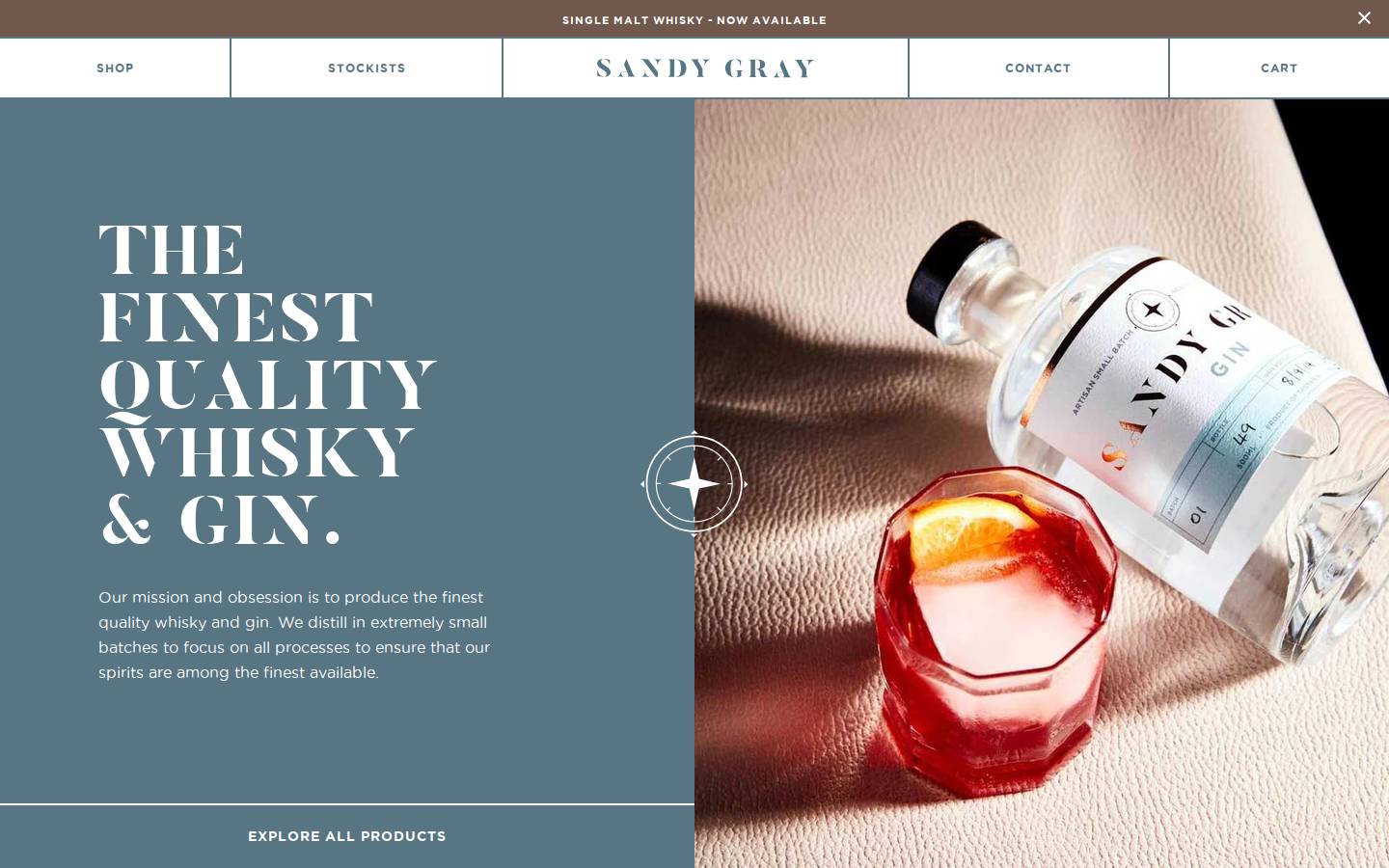 sandygraywhisky.com.au homepage screenshot