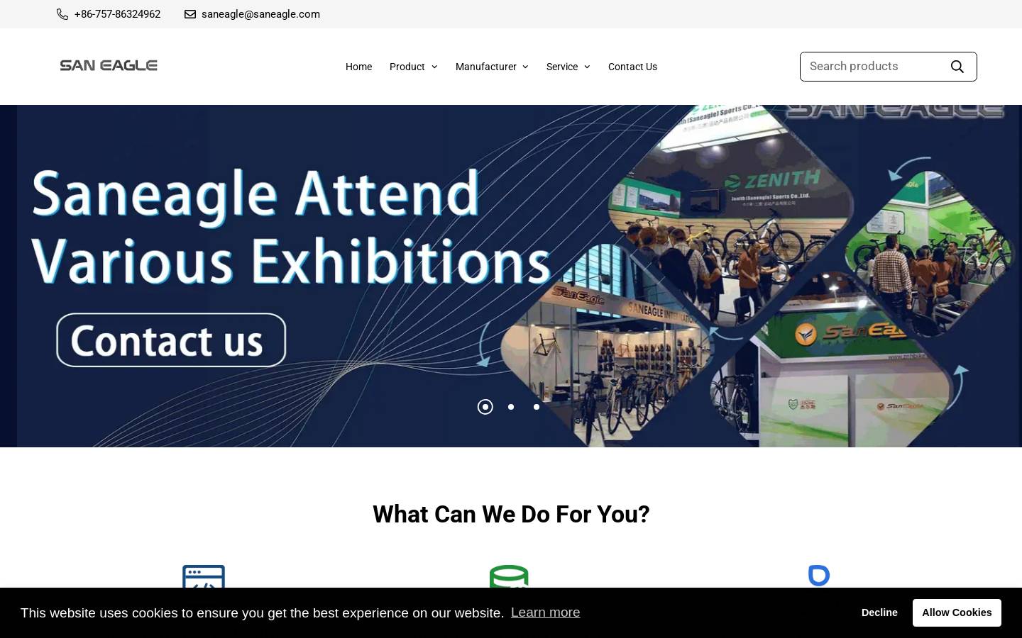 saneagle.com homepage screenshot