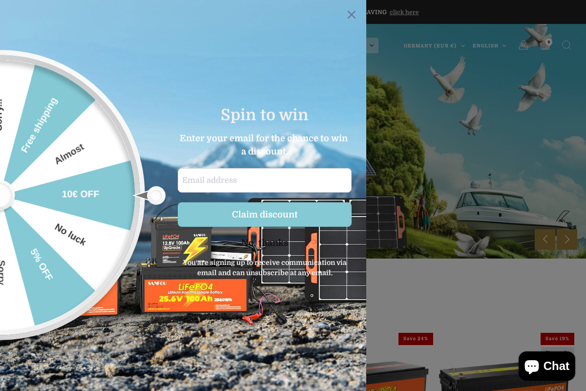 Sanfoupower homepage screenshot