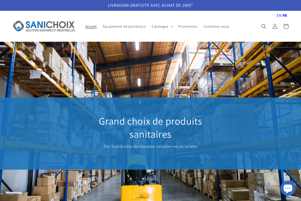 sanichoix.ca homepage screenshot