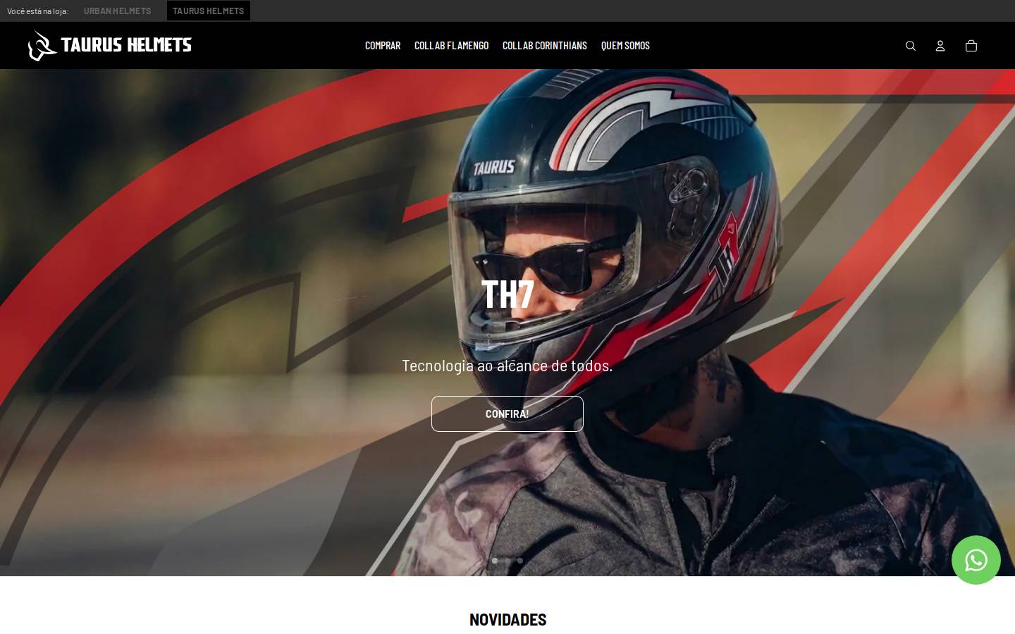 sanmarinocapacetes.com homepage screenshot