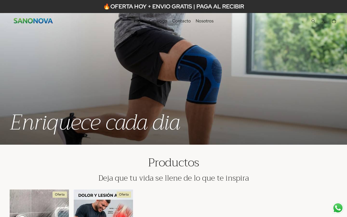 sanonova.com homepage screenshot