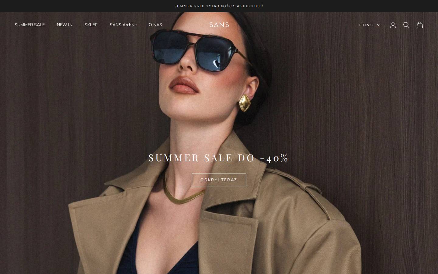 sans.com.pl homepage screenshot