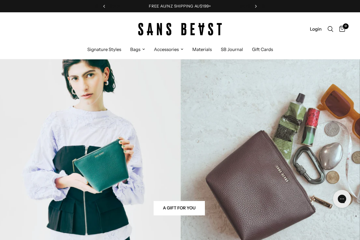 Sans Beast homepage screenshot