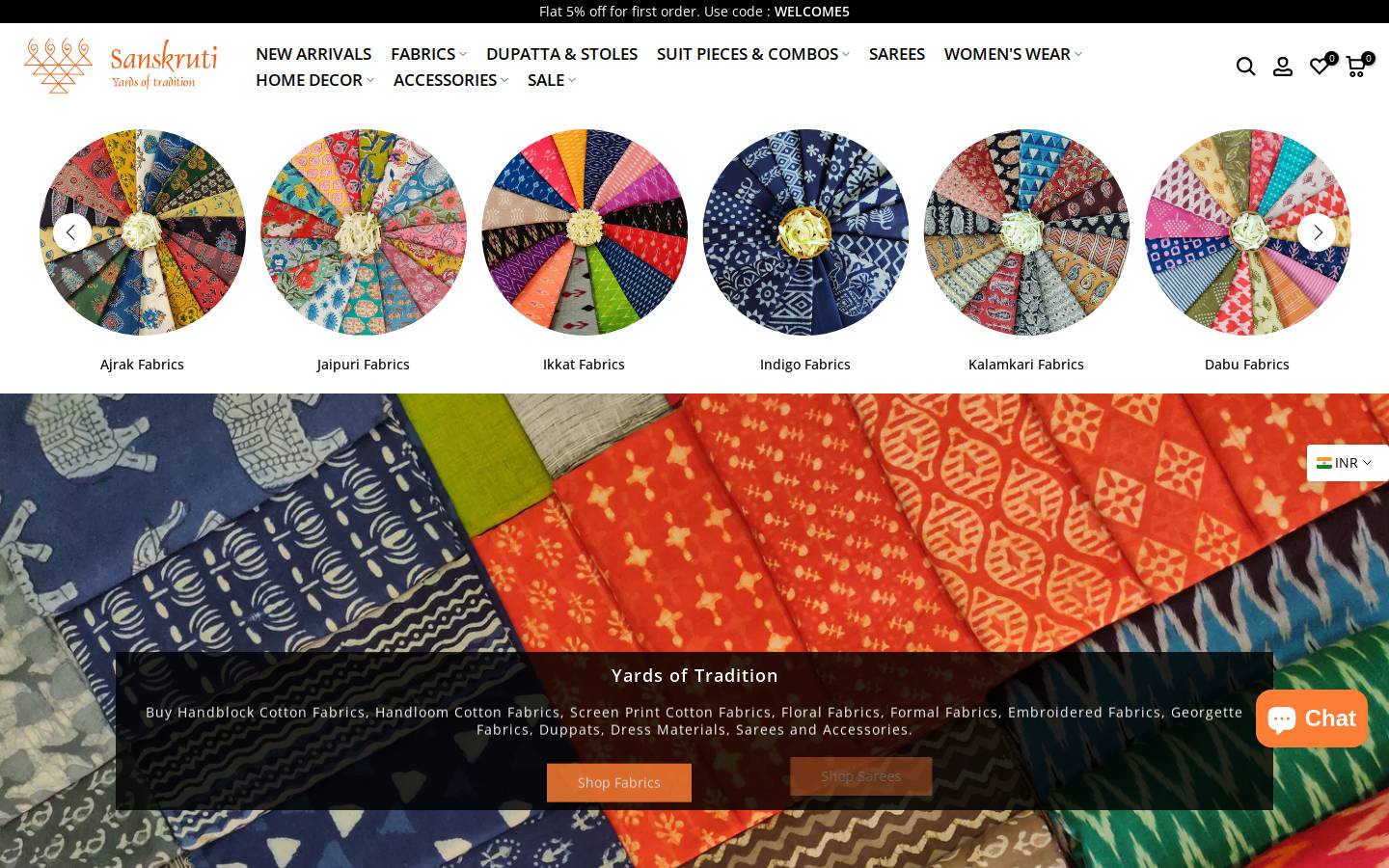 sanskrutistore.com homepage screenshot