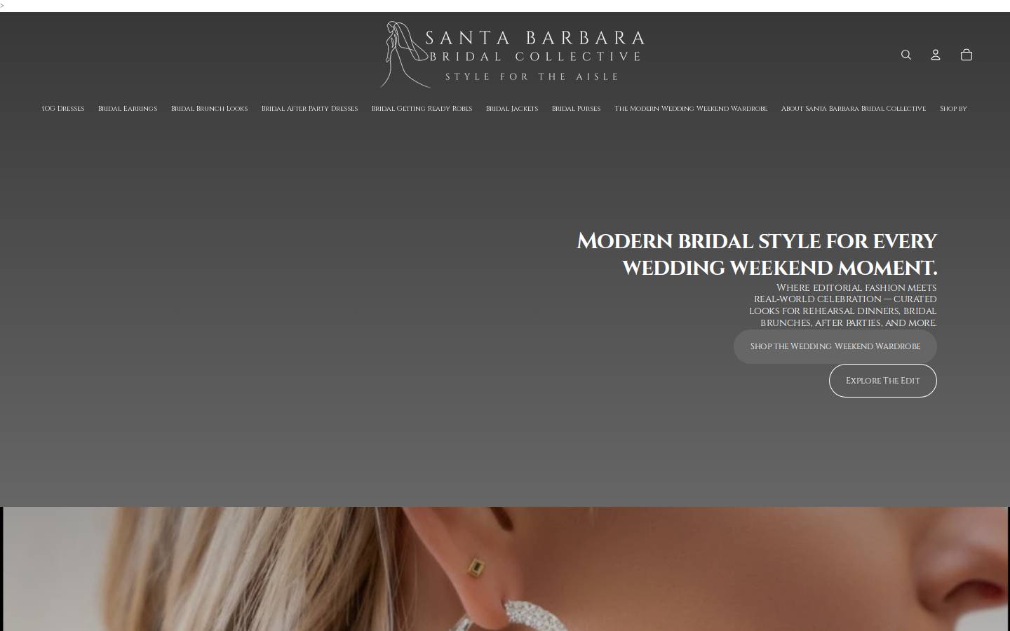 santabarbarabridalcollective.com homepage screenshot