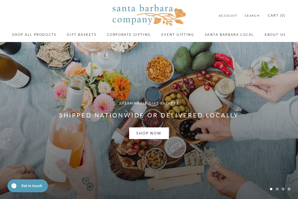 Santa Barbara Company homepage screenshot
